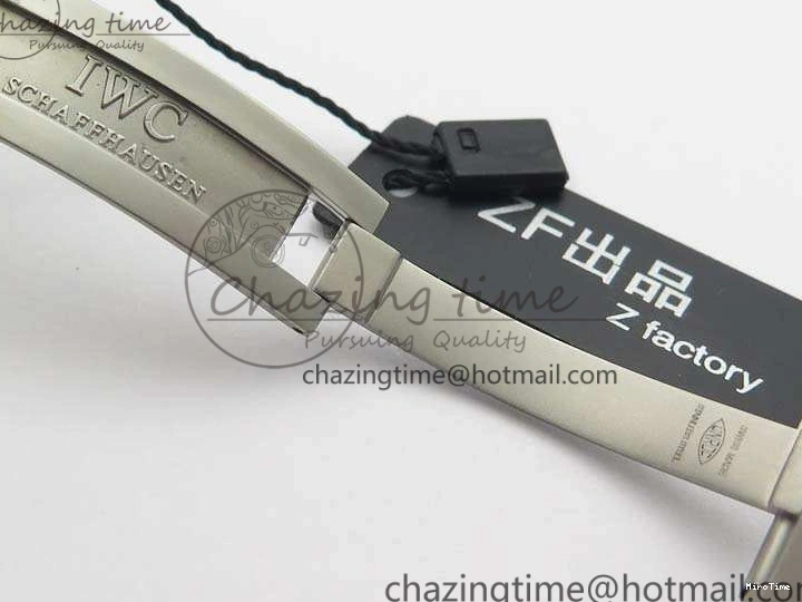 MIROTIME 0104 Supportive Big Pilot Real PR IW502003 Real Ceramic ZF 1:1 Best Edition On Black Calfskin Strap A51111 V 7238